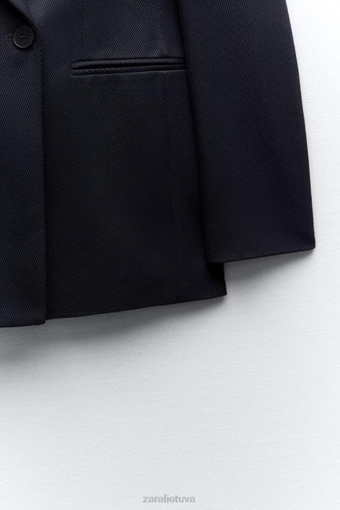 moterys Zara dvipusis švarkas tamsiai mėlyna apranga 4N488140