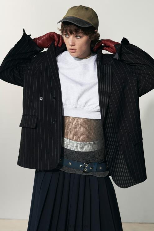 moterys Zara negabaritinis segtukas juodas apranga 4N488142