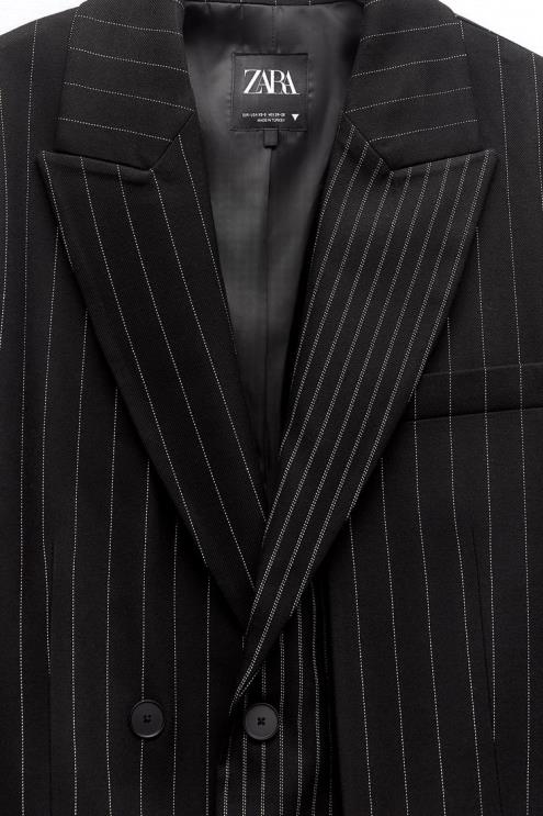 moterys Zara negabaritinis segtukas juodas apranga 4N488142