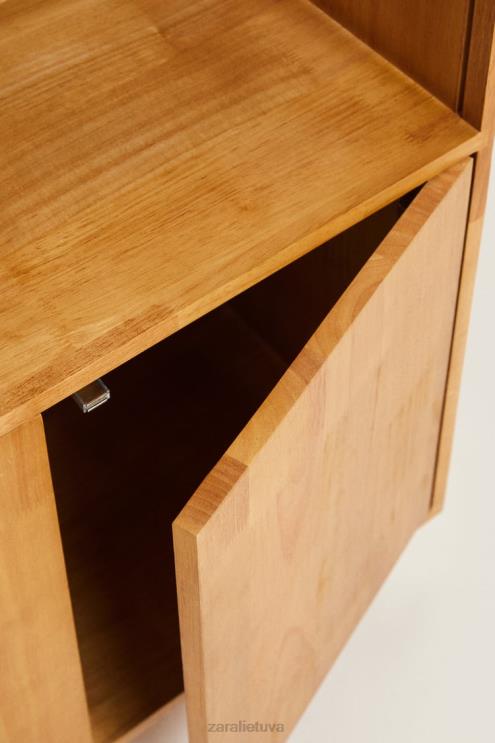 unisex Zara medinė indauja šviesiai smėlio spalvos priedai 4N4881577