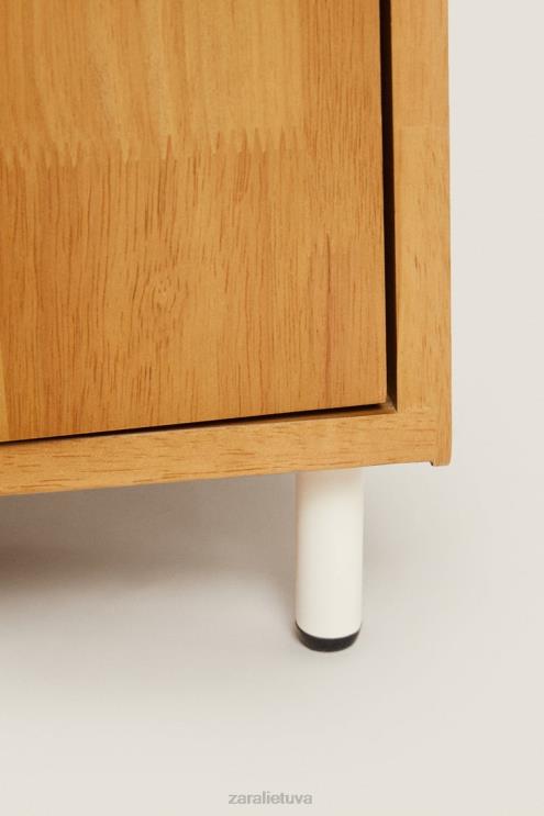 unisex Zara medinė indauja šviesiai smėlio spalvos priedai 4N4881577