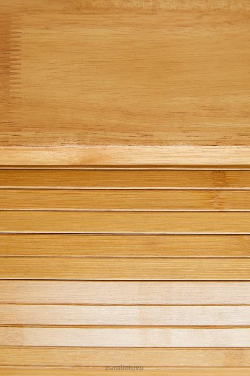 unisex Zara medinė indauja šviesiai smėlio spalvos priedai 4N4881577