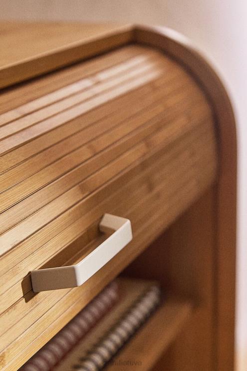 unisex Zara medinė indauja šviesiai smėlio spalvos priedai 4N4881577