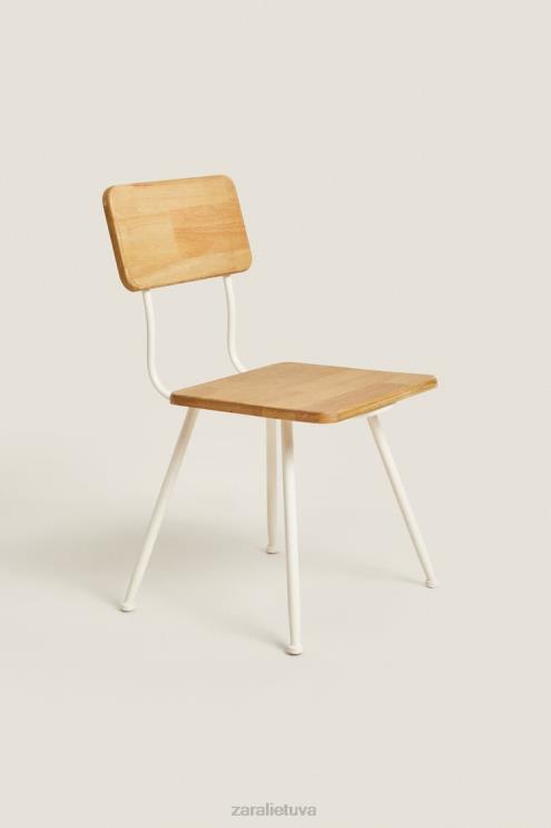 unisex Zara medinė stalo kėdė vanilė priedai 4N4881579
