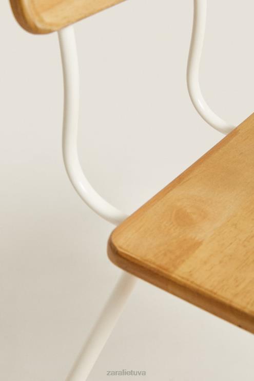 unisex Zara medinė stalo kėdė vanilė priedai 4N4881579