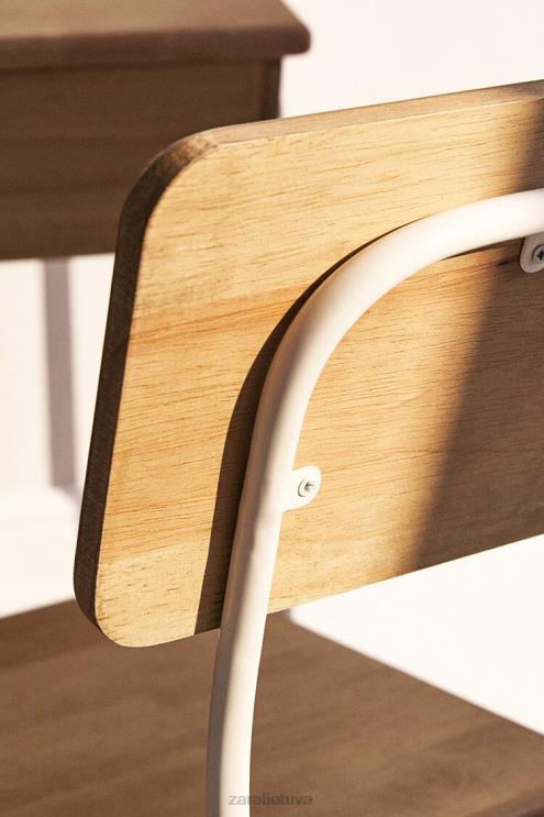 unisex Zara medinė stalo kėdė vanilė priedai 4N4881579