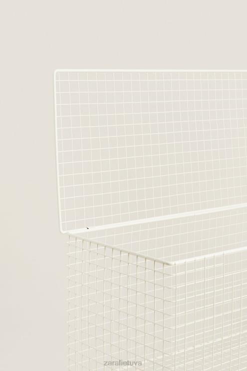 unisex Zara metalinė skrynia su dangteliu austrių baltumo priedai 4N4881594