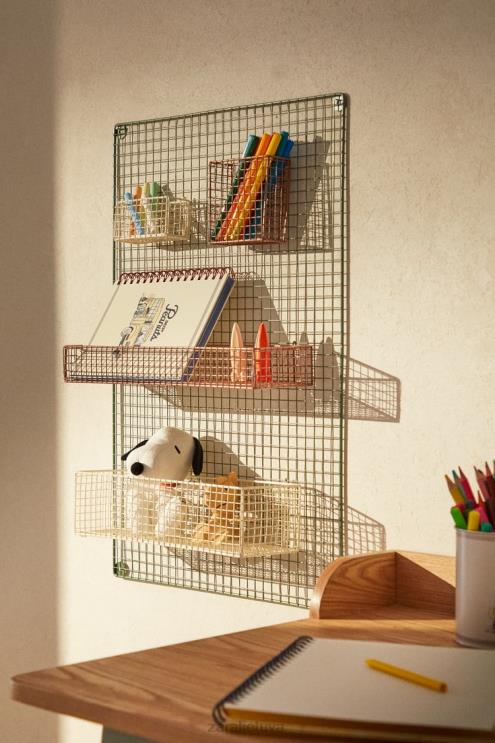 unisex Zara metalinis pakabinimo organizatorius žalias priedai 4N4881593