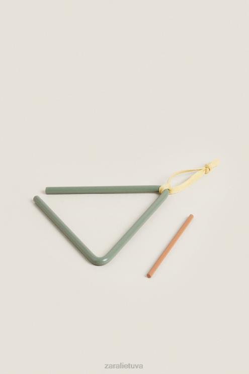 unisex Zara muzikinis trikampis žaislas jūros žalia priedai 4N4881589