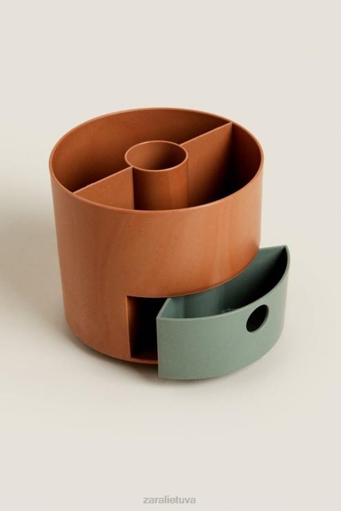 unisex Zara pasukamas pieštukų dėklas daugiaspalvis priedai 4N4881583