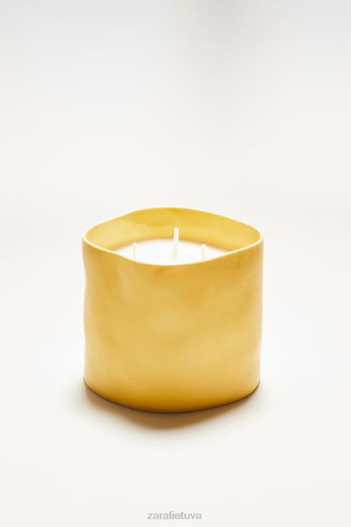 unisex Zara (430 g) citrinų bergamočių kvapo žvakė baltas priedai 4N4881756