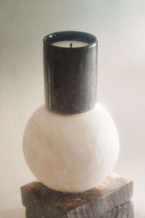 unisex Zara (80 g) lengvos medvilnės kvapo žvakė akmuo priedai 4N4881760