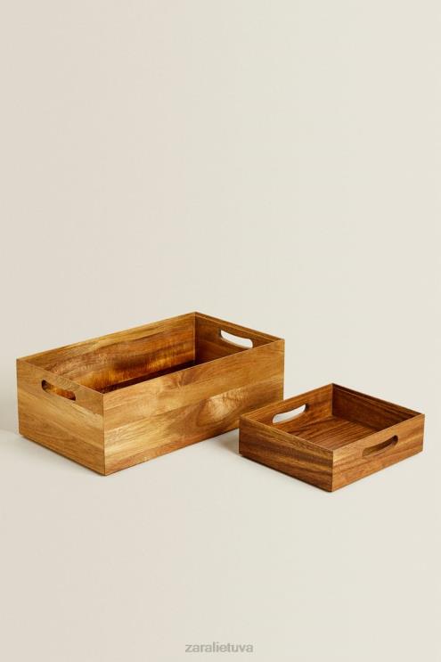 unisex Zara daiktadėžė šviesiai smėlio spalvos priedai 4N4881695