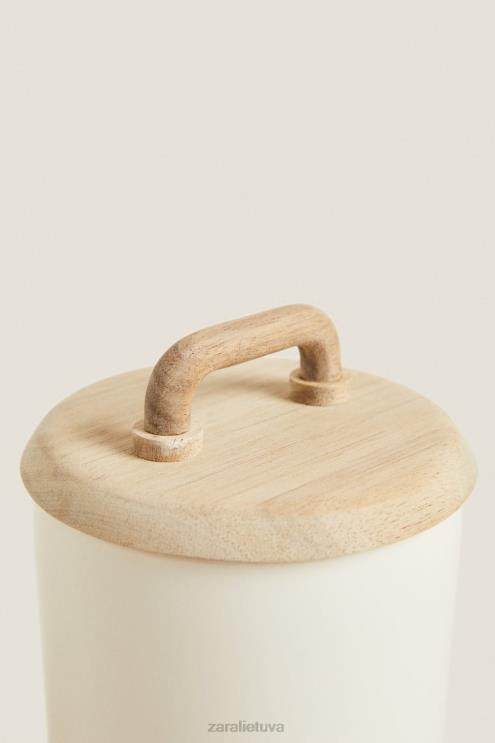 unisex Zara keramikinis ir medinis indas kremas priedai 4N4881689