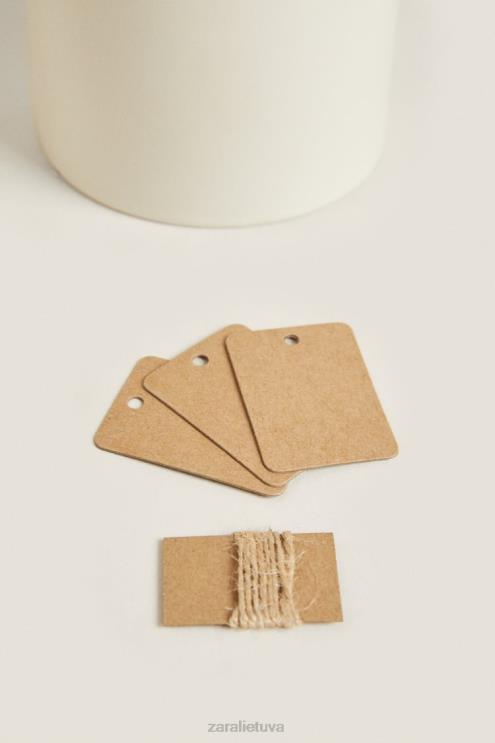 unisex Zara keramikinis ir medinis indas kremas priedai 4N4881689