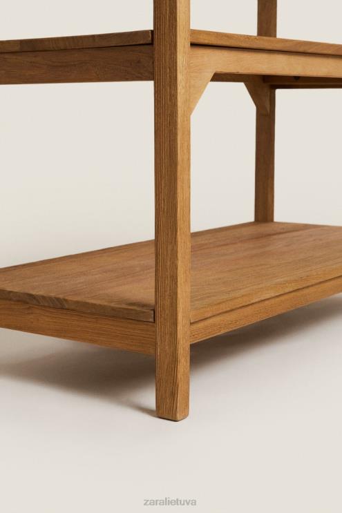 unisex Zara medinis sandėliukas šviesiai smėlio spalvos priedai 4N4881682