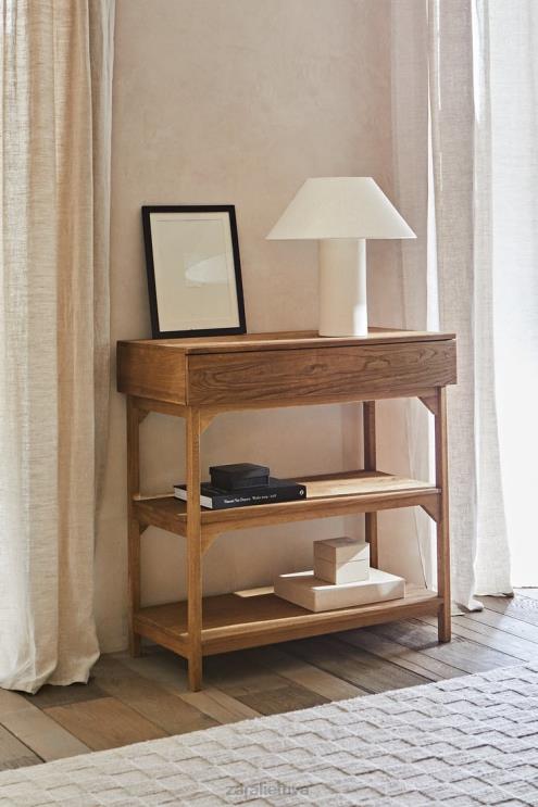 unisex Zara medinis sandėliukas šviesiai smėlio spalvos priedai 4N4881682