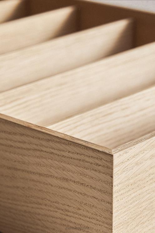 unisex Zara stalo įrankių padėklas 01 šviesiai smėlio spalvos priedai 4N4881694