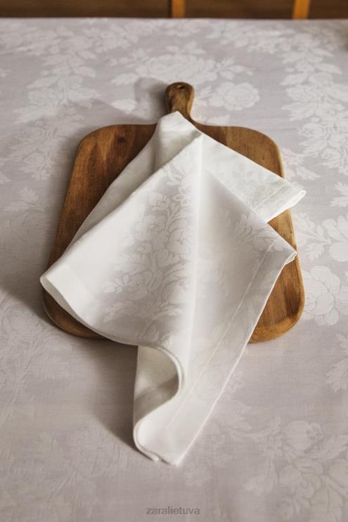 unisex Zara Gėlėta žakardo servetėlė (2 vnt.) baltas priedai 4N4881679