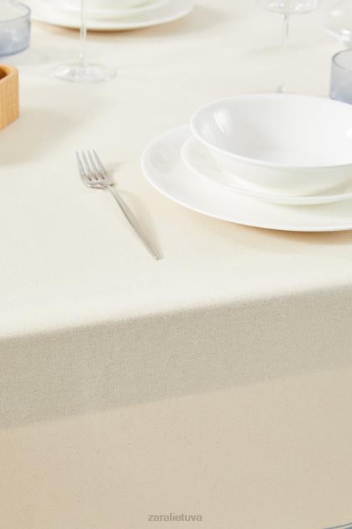 unisex Zara dažytų siūlų dryžuota staltiesė mėlyna priedai 4N4881674