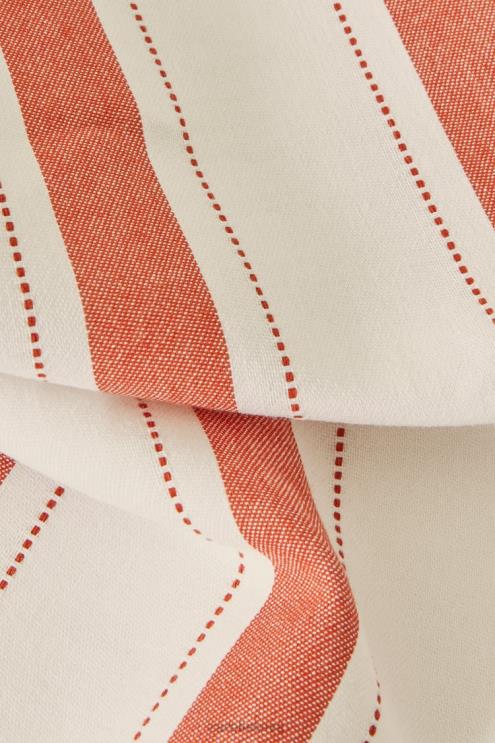 unisex Zara dažytų siūlų dryžuota staltiesė plyta priedai 4N4881664