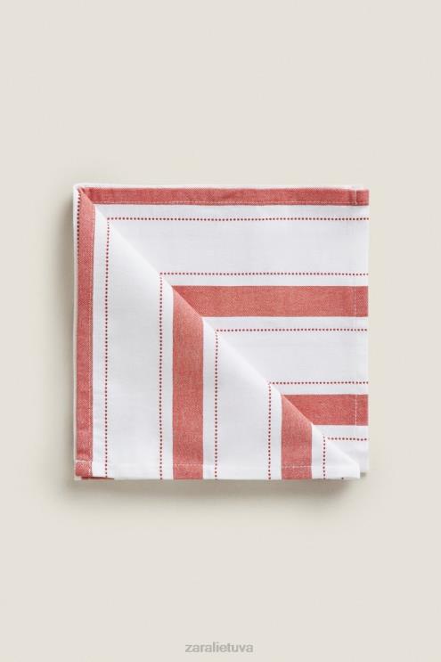 unisex Zara dažytų siūlų servetėlės ​​(2 vnt.) plyta priedai 4N4881665