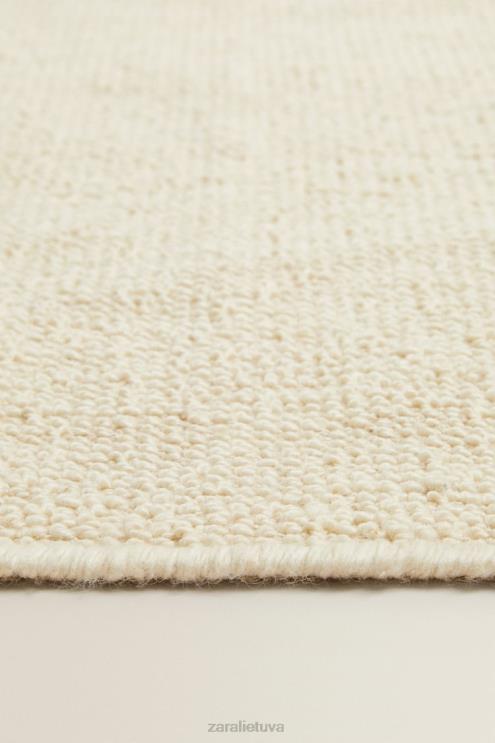 unisex Zara banguotas vilnonis kilimas austrių baltumo priedai 4N4881649