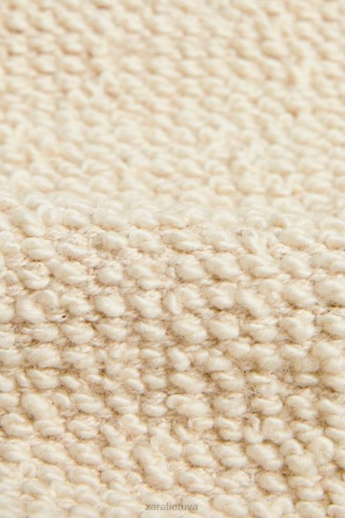 unisex Zara banguotas vilnonis kilimas austrių baltumo priedai 4N4881649