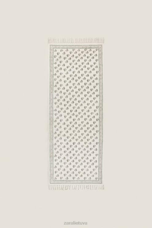 unisex Zara blokinio spausdinimo kilimėlis daugiaspalvis priedai 4N4881642