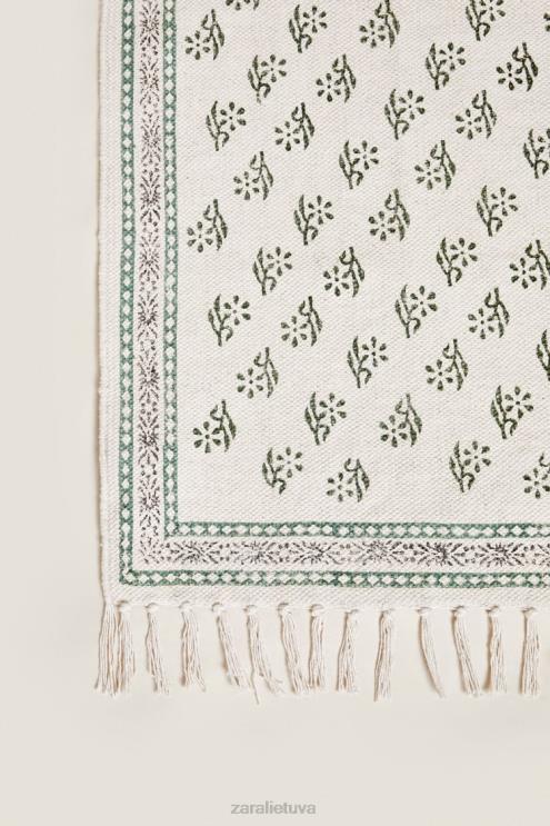 unisex Zara blokinio spausdinimo kilimėlis daugiaspalvis priedai 4N4881642