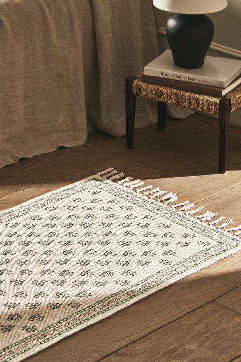 unisex Zara blokinio spausdinimo kilimėlis daugiaspalvis priedai 4N4881642