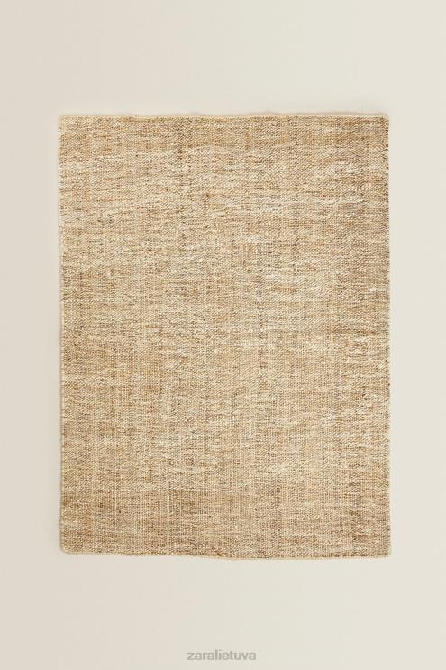 unisex Zara džiuto kilimėlis. šviesiai smėlio spalvos priedai 4N4881647