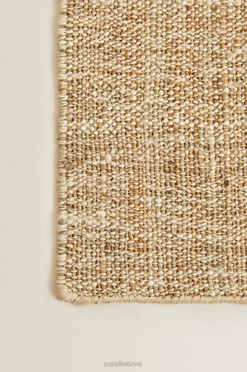 unisex Zara džiuto kilimėlis. šviesiai smėlio spalvos priedai 4N4881647