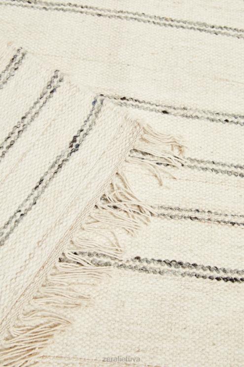 unisex Zara dryžuotas vilnos kilimas pilka priedai 4N4881637