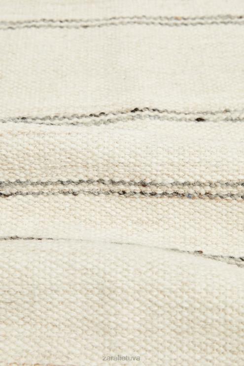 unisex Zara dryžuotas vilnos kilimas pilka priedai 4N4881637