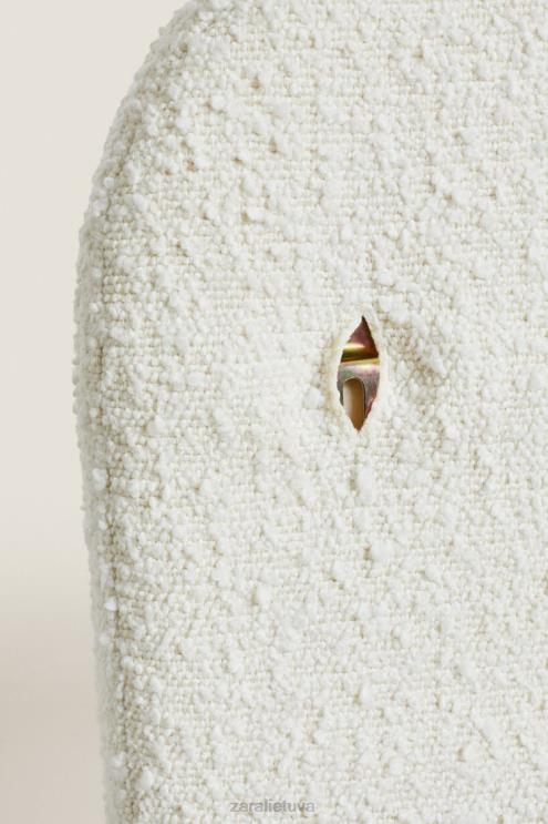 unisex Zara galvūgalis su dėkliuku austrių baltumo priedai 4N4881635