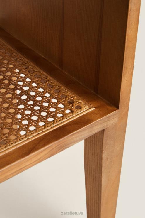 unisex Zara medinis naktinis staliukas rudas priedai 4N4881630