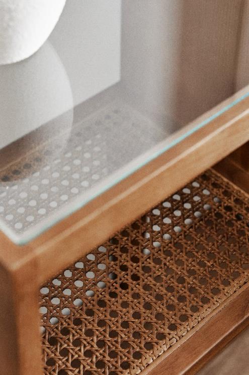 unisex Zara medinis naktinis staliukas rudas priedai 4N4881630