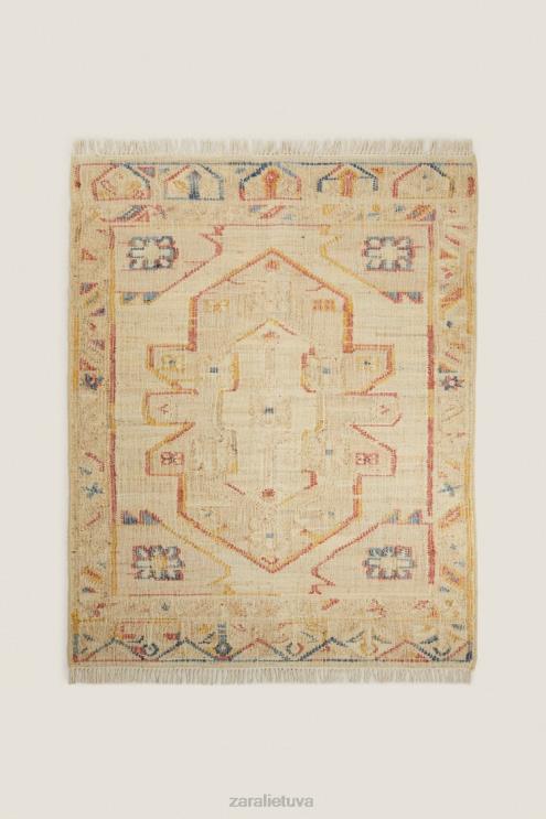 unisex Zara senovinis džiuto kilimas šviesiai smėlio spalvos priedai 4N4881640