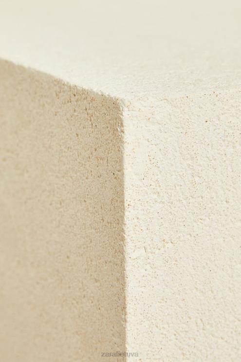 unisex Zara stalas su cemento apdaila austrių baltumo priedai 4N4881633