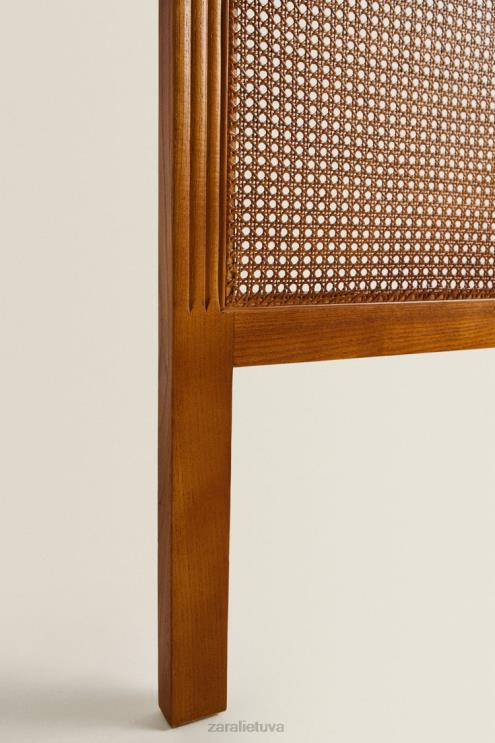 unisex Zara uosio ir rotango galvūgalis šviesiai smėlio spalvos priedai 4N4881634