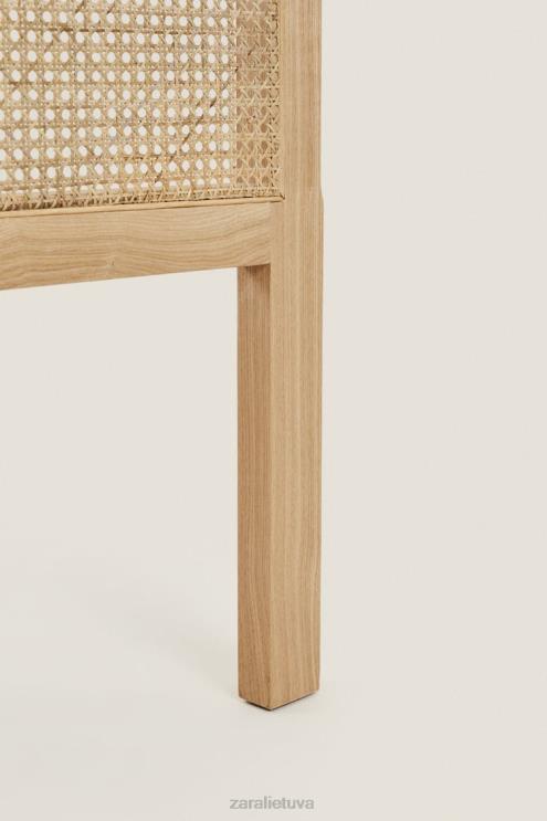 unisex Zara uosio ir rotango galvūgalis šviesiai smėlio spalvos priedai 4N4881634