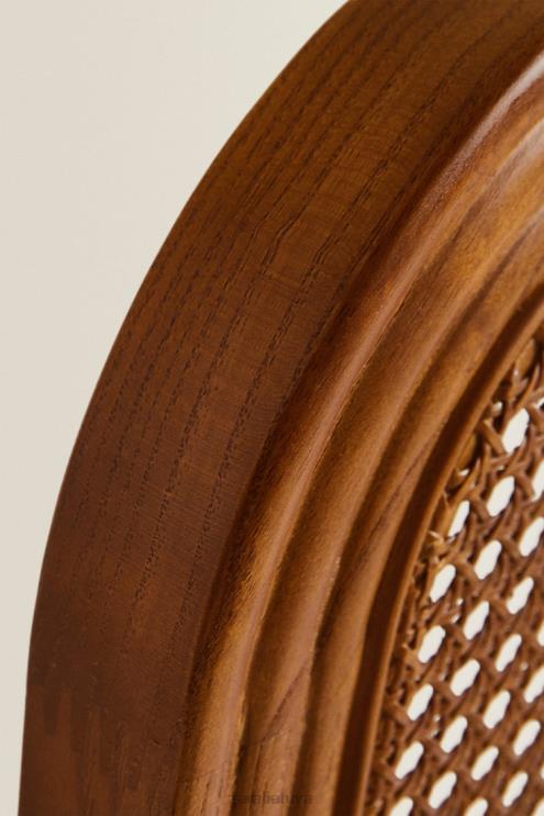 unisex Zara uosio ir rotango galvūgalis šviesiai smėlio spalvos priedai 4N4881634