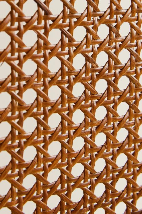 unisex Zara uosio ir rotango galvūgalis šviesiai smėlio spalvos priedai 4N4881634