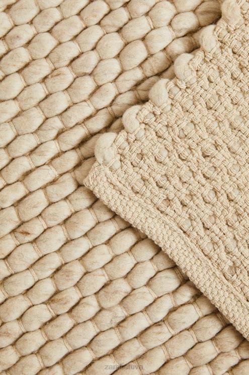 unisex Zara veltinio vilnonio kilimėlio ekru priedai 4N4881653