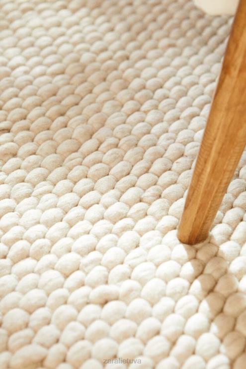 unisex Zara veltinio vilnonio kilimėlio ekru priedai 4N4881653