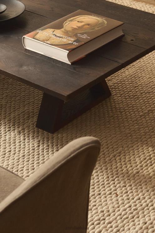 unisex Zara veltinio vilnonio kilimėlio ekru priedai 4N4881653