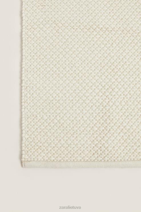 unisex Zara vilnos kilimėlis austrių baltumo priedai 4N4881654