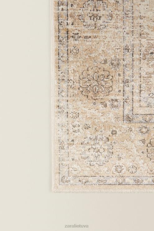 unisex Zara vintažinio efekto kilimas rudas priedai 4N4881657