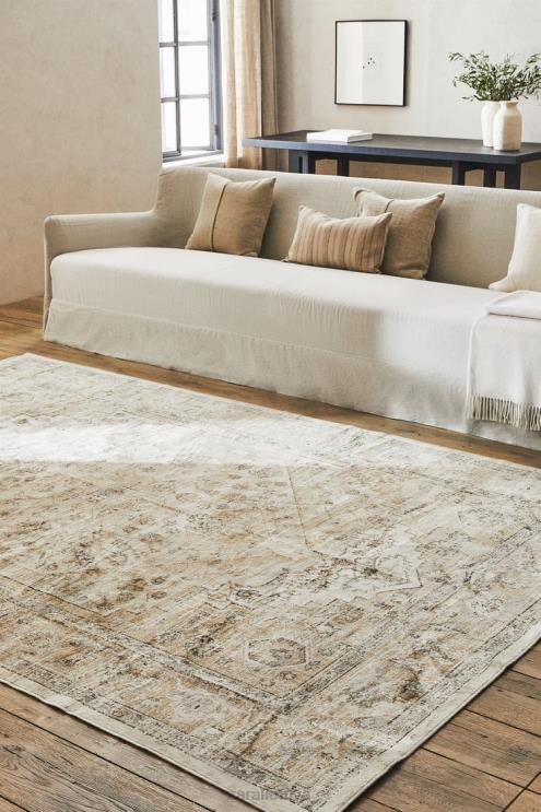 unisex Zara vintažinio efekto kilimas rudas priedai 4N4881657